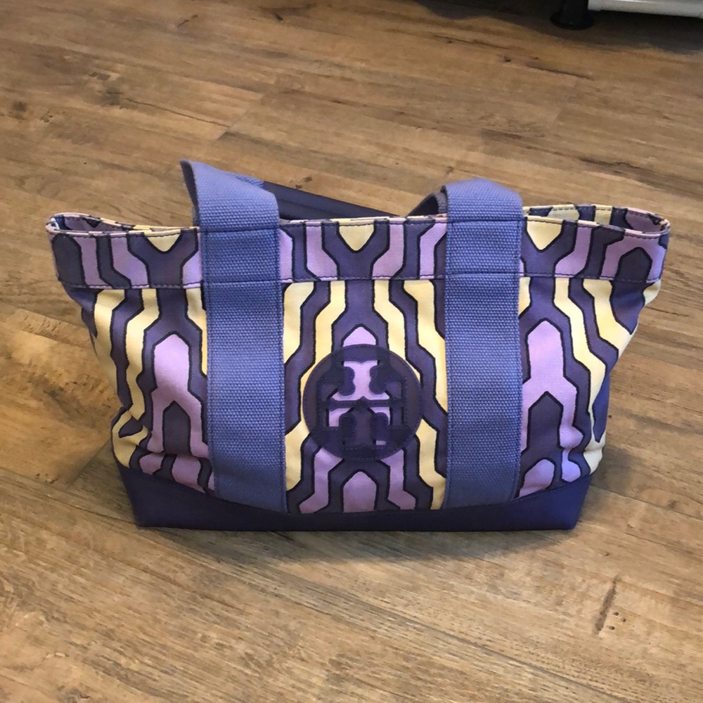 Tory Burch Purple Canvas Bag